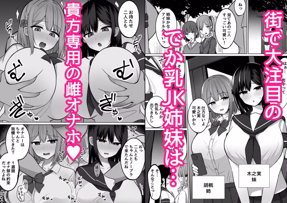 巨乳雌オナホの躾け方〜敏感体質のどすけべ巨乳姉妹とイキ我慢トレーニング hitomiエロ漫画raw サンプル画像001