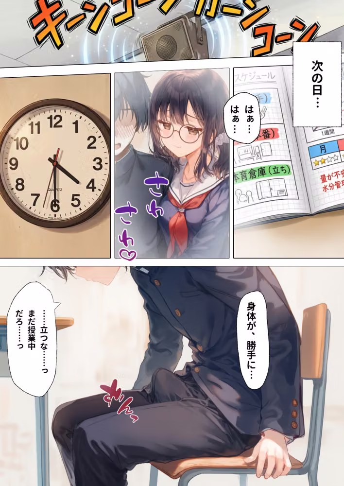 部活の清楚後輩となし崩しで処女童貞エッチしたら、実はドスケベだった2〜2週間我慢したらご褒美生エッチ〜 hitomiエロ漫画raw サンプル画像011