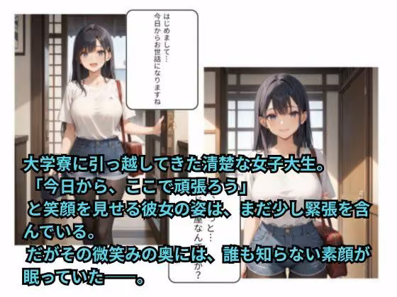 清楚な女子大生は、寮の夜に堕ちていく hitomiエロ漫画raw サンプル画像001