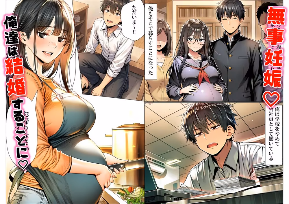 罰ゲームで地味ブスに嘘告白したら、孕ませちゃって結婚することになった hitomiエロ漫画raw サンプル画像009