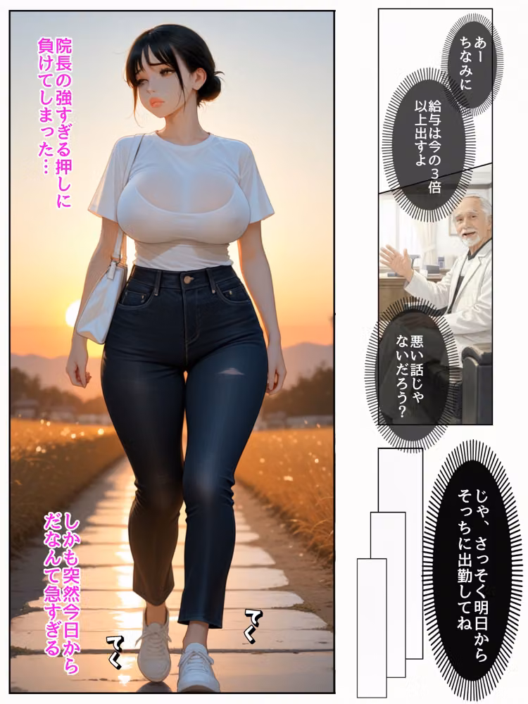 清楚系おっとり肉厚ナースに性処理させてたらちんぽ依存症になって貪ってきた話  性処理病棟 hitomiエロ漫画raw サンプル画像013