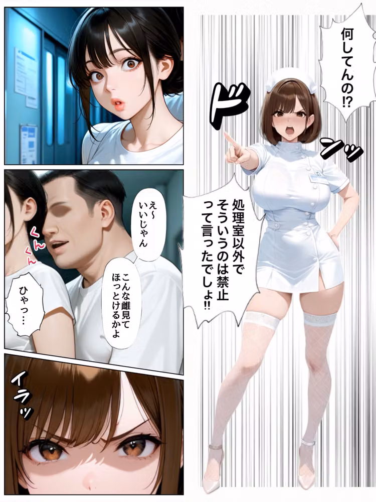 清楚系おっとり肉厚ナースに性処理させてたらちんぽ依存症になって貪ってきた話  性処理病棟 hitomiエロ漫画raw サンプル画像020