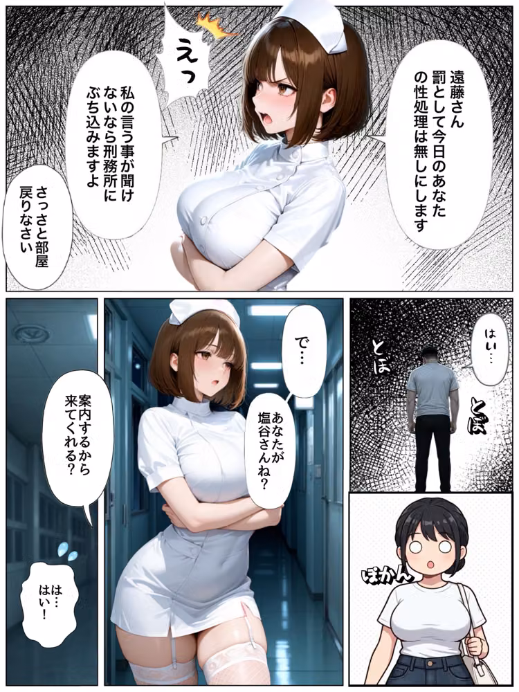 清楚系おっとり肉厚ナースに性処理させてたらちんぽ依存症になって貪ってきた話  性処理病棟 hitomiエロ漫画raw サンプル画像021
