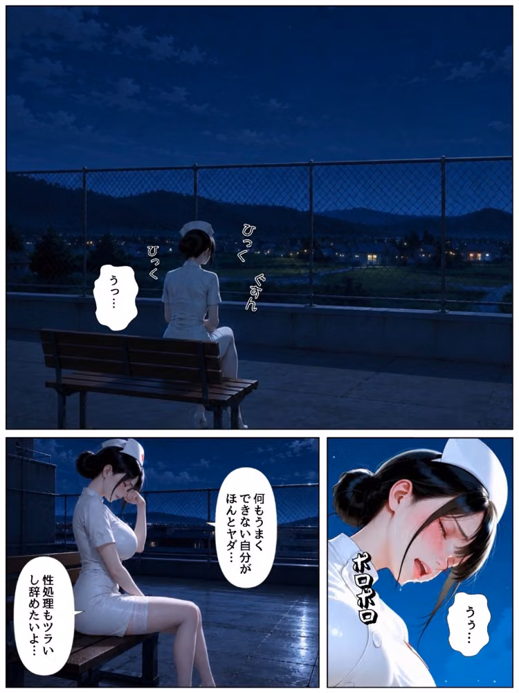 清楚系おっとり肉厚ナースに性処理させてたらちんぽ依存症になって貪ってきた話  性処理病棟 hitomiエロ漫画raw サンプル画像039