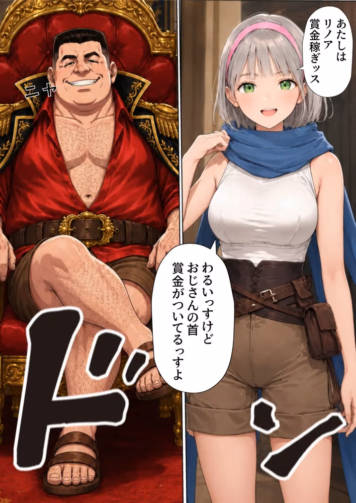 【銀髪の賞金稼ぎ編】追放された種付けおじさん、辺境でハーレム悪徳領主になる第2巻 hitomiエロ漫画raw サンプル画像032