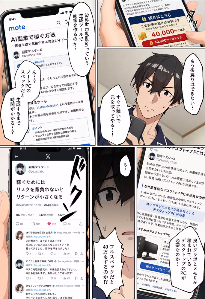 【NTR】「情報商材なんかに手を出さなければ…」〜AI副業で破産した夫の隣で、快楽堕ちする妻〜 hitomiエロ漫画raw サンプル画像010