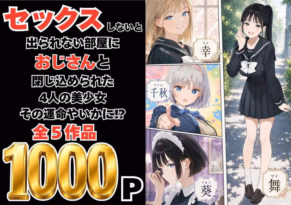 【総集編】おじさんとセックスしないと出られない部屋全5作品 hitomiエロ漫画raw サンプル画像001