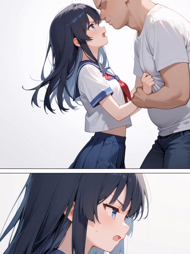 彼氏に内緒で援交した少女が孕んでいたので遠慮なく中出しセックスを楽しんでみた！！ hitomiエロ漫画raw サンプル画像004