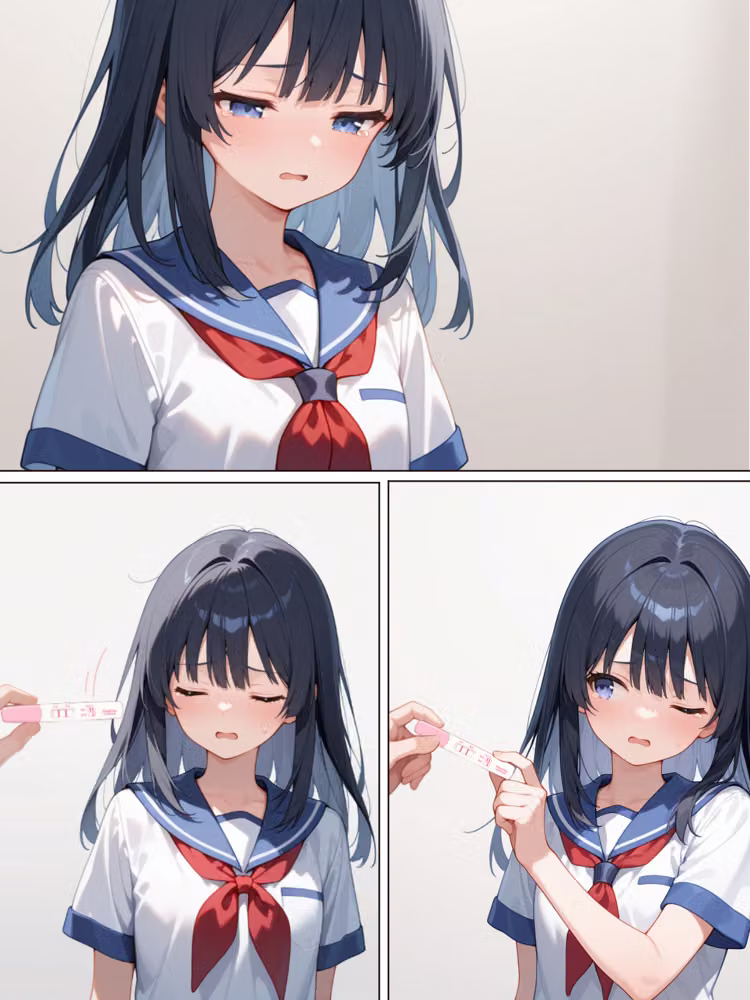 彼氏に内緒で援交した少女が孕んでいたので遠慮なく中出しセックスを楽しんでみた！！ hitomiエロ漫画raw サンプル画像006