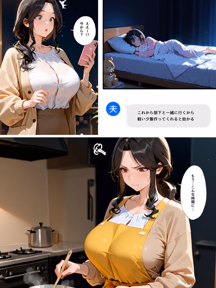 夫の部下の肉棒が忘れられなくなった巨乳人妻 hitomiエロ漫画raw サンプル画像001