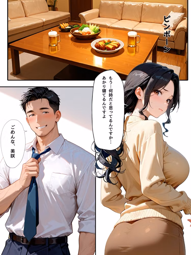 夫の部下の肉棒が忘れられなくなった巨乳人妻 hitomiエロ漫画raw サンプル画像002