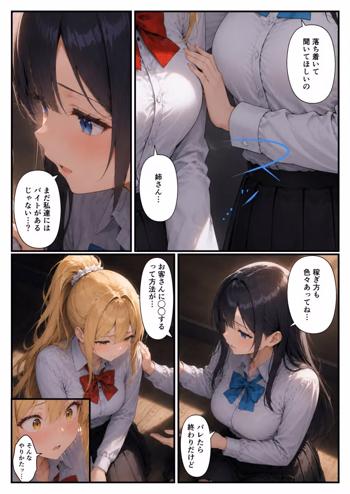 【実録】メンエス嬢姉妹の秘密〜お小遣いほしさに大量中出し〜 hitomiエロ漫画raw サンプル画像005