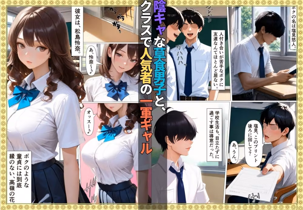 陰キャの童貞狩りした筈がチン堕ちしおねだりSEXするなんて…【女子校生】【一軍女子】【搾精】【ギャル】【156ページ】 hitomiエロ漫画raw サンプル画像001