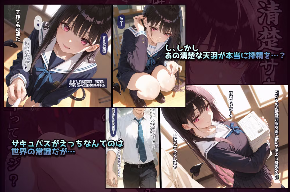 清楚サキュバス 世界が魔界と繋がって早10年 オレが教え子の搾精指導担当ってマジ？ hitomiエロ漫画raw サンプル画像036