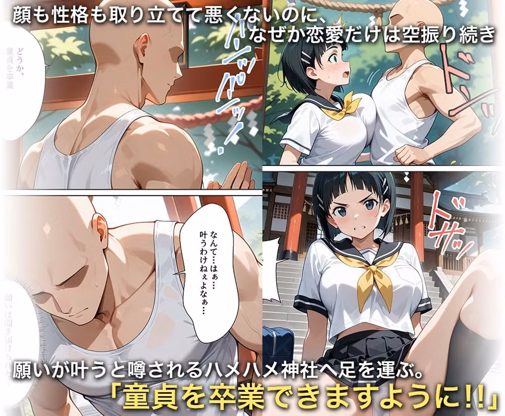 淫欲の神様のご利益で、即堕ち即ハメが止まらない 桐○谷直葉 hitomiエロ漫画raw サンプル画像001