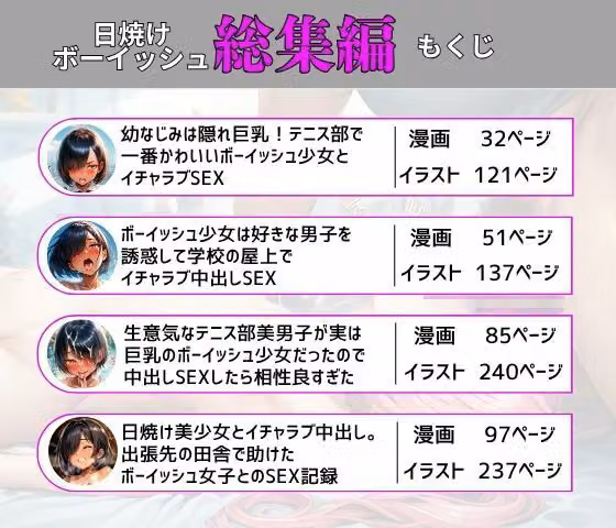 【総集編】ボーイッシュ美少女とイチャラブ中出しSEX hitomiエロ漫画raw サンプル画像001