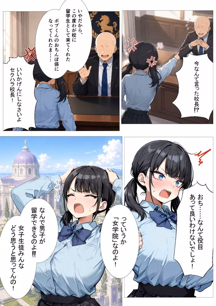 黒濁の華-黒人留学生に嬲られる才女- hitomiエロ漫画raw サンプル画像002