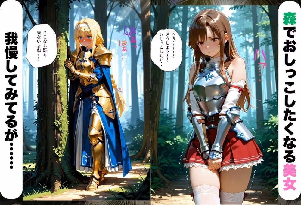 野外お漏らしレ●プ 深い森の中で子宮壊れるまでイキ狂うS〇O編 hitomiエロ漫画raw サンプル画像001