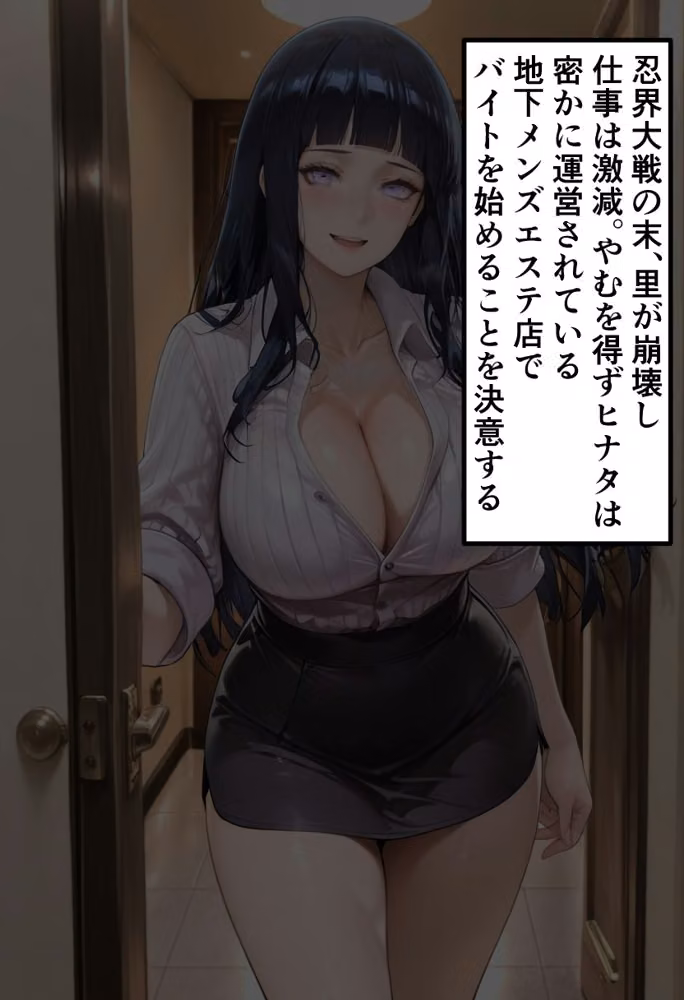 里崩壊後 日向ヒ◯タのメンズエステ堕ち〜白眼の純粋美女の豊満ボディが客を慰める夜〜 hitomiエロ漫画raw サンプル画像002
