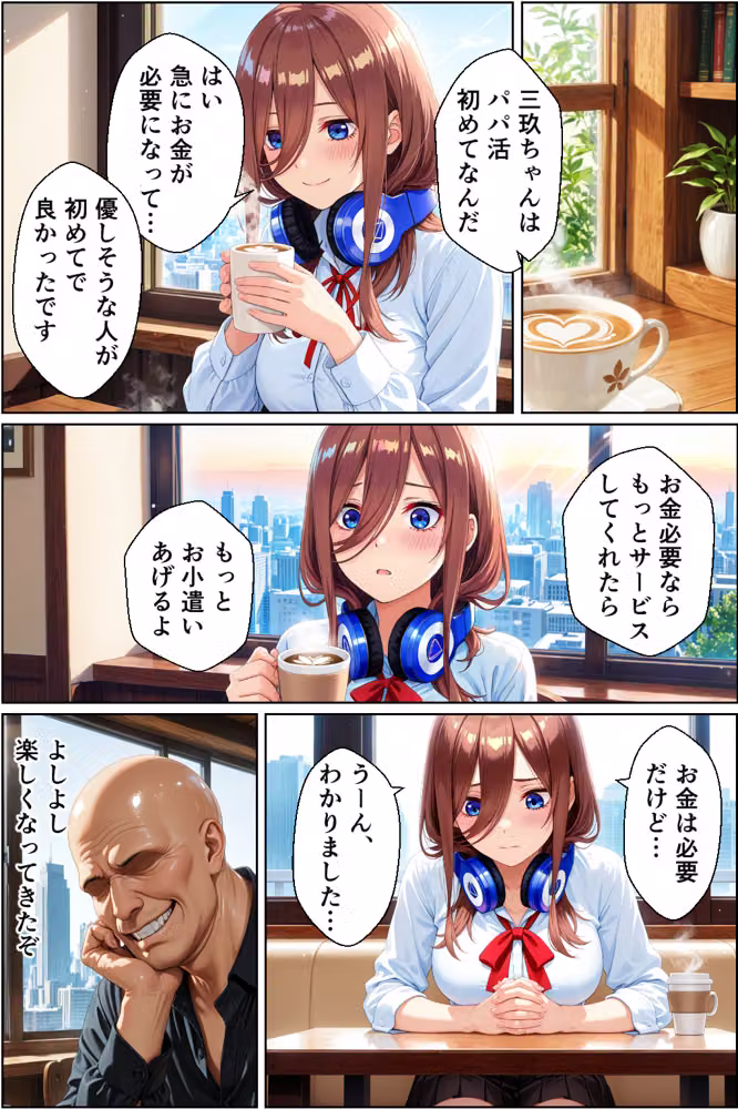 三玖寝取り調教〜パパ活がきっかけでメス堕ち〜 hitomiエロ漫画raw サンプル画像010