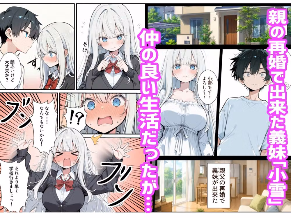 ブラコン義妹と義妹のギャル友達に搾られいちゃラブSEXする話 hitomiエロ漫画raw サンプル画像001