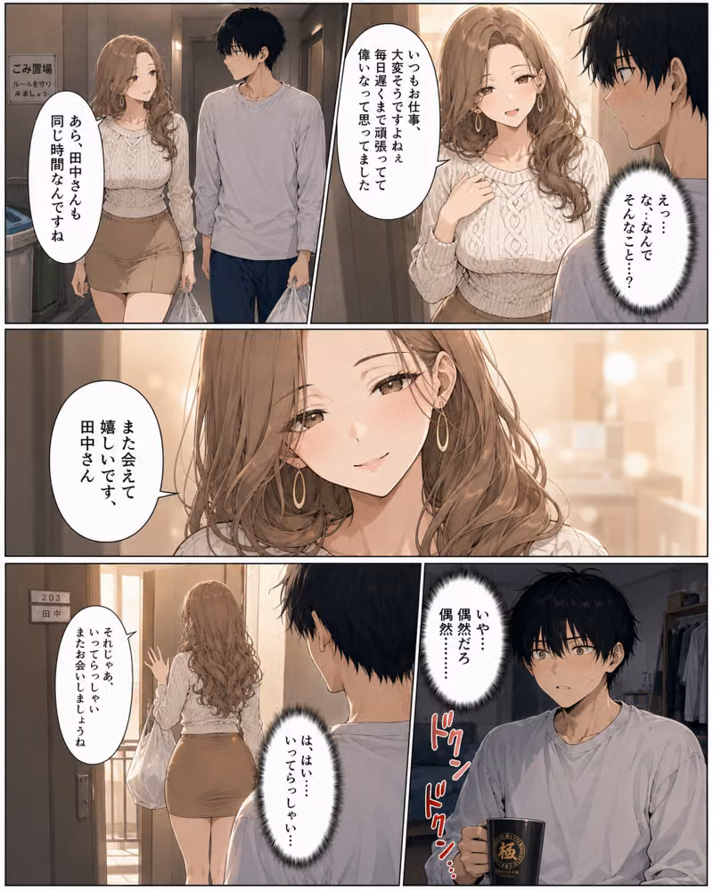 押すたび1万円消えるボタン…その度に隣の人妻がエロく体を擦りつけて誘惑してくる hitomiエロ漫画raw サンプル画像004