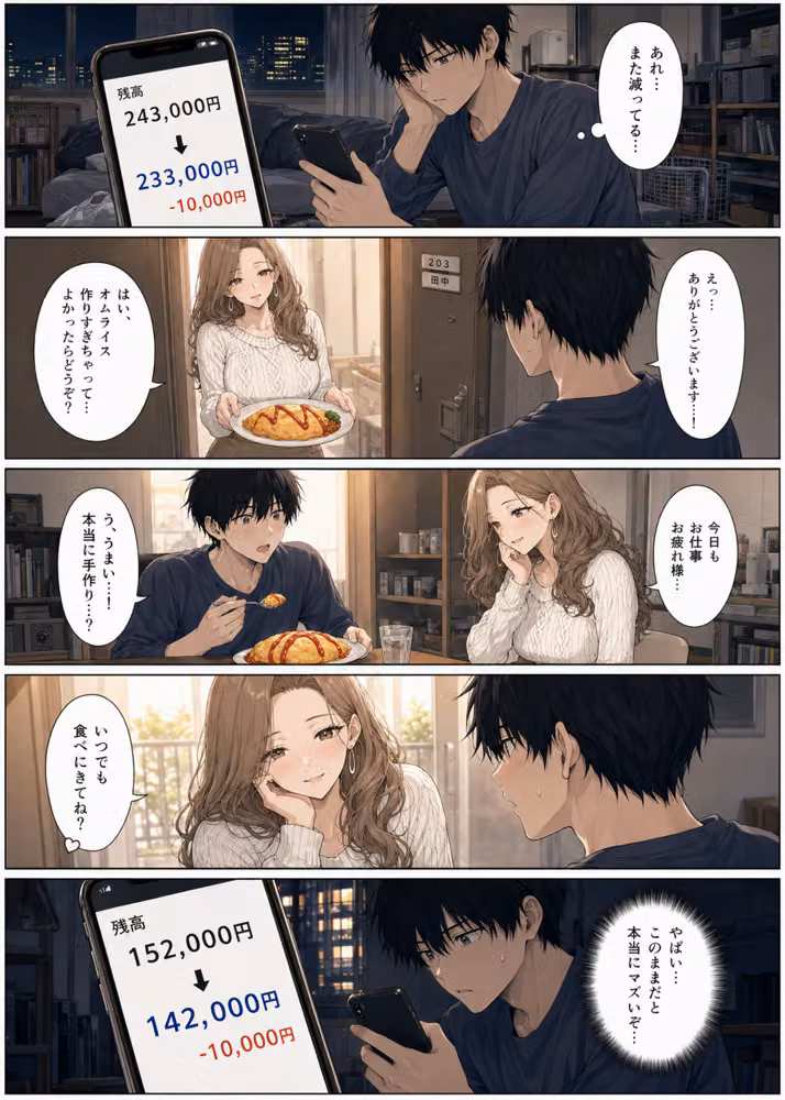 押すたび1万円消えるボタン…その度に隣の人妻がエロく体を擦りつけて誘惑してくる hitomiエロ漫画raw サンプル画像011