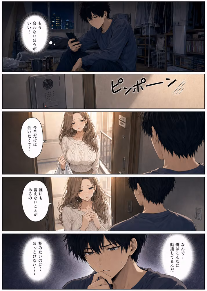 押すたび1万円消えるボタン…その度に隣の人妻がエロく体を擦りつけて誘惑してくる hitomiエロ漫画raw サンプル画像018
