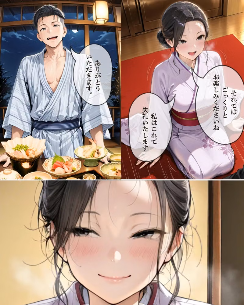 旅館の女将にお風呂場で襲われそのまま部屋にお持ち帰りされた話｜30代人妻の調教ラブストーリーVol.15 hitomiエロ漫画raw サンプル画像010