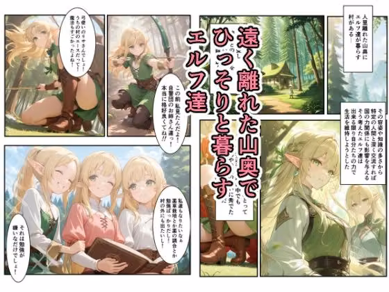 未経験のエルフ達が完堕ちした日 hitomiエロ漫画raw サンプル画像001