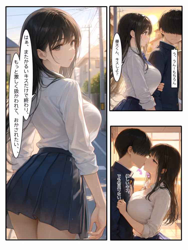 妹の彼氏にNTRされた爆乳J●の姉〜制服のまま絶倫巨根で子宮を突かれ孕ませイキ狂った記録〜 hitomiエロ漫画raw サンプル画像006