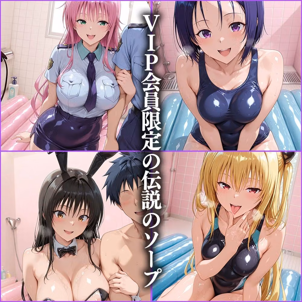 VIP会員限定のコスプレソープランド  古手川・西連寺・ララ・ヤミ hitomiエロ漫画raw サンプル画像001