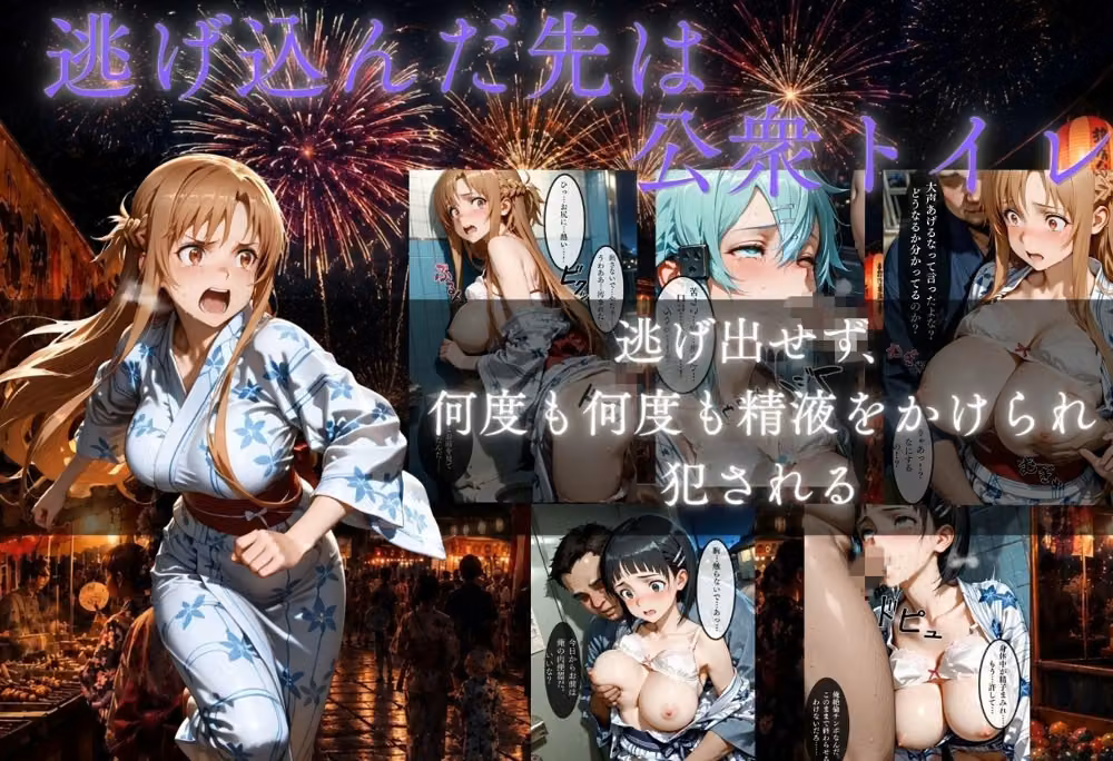 花火大会の帰り道・・・駅で痴●され中出しされる話VOL3 hitomiエロ漫画raw サンプル画像003