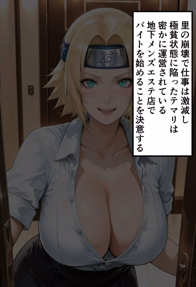里崩壊後 テ◯リのメンズエステ堕ち〜砂隠れの強気美女が禁断バイトで快楽に溺れる〜 hitomiエロ漫画raw サンプル画像002