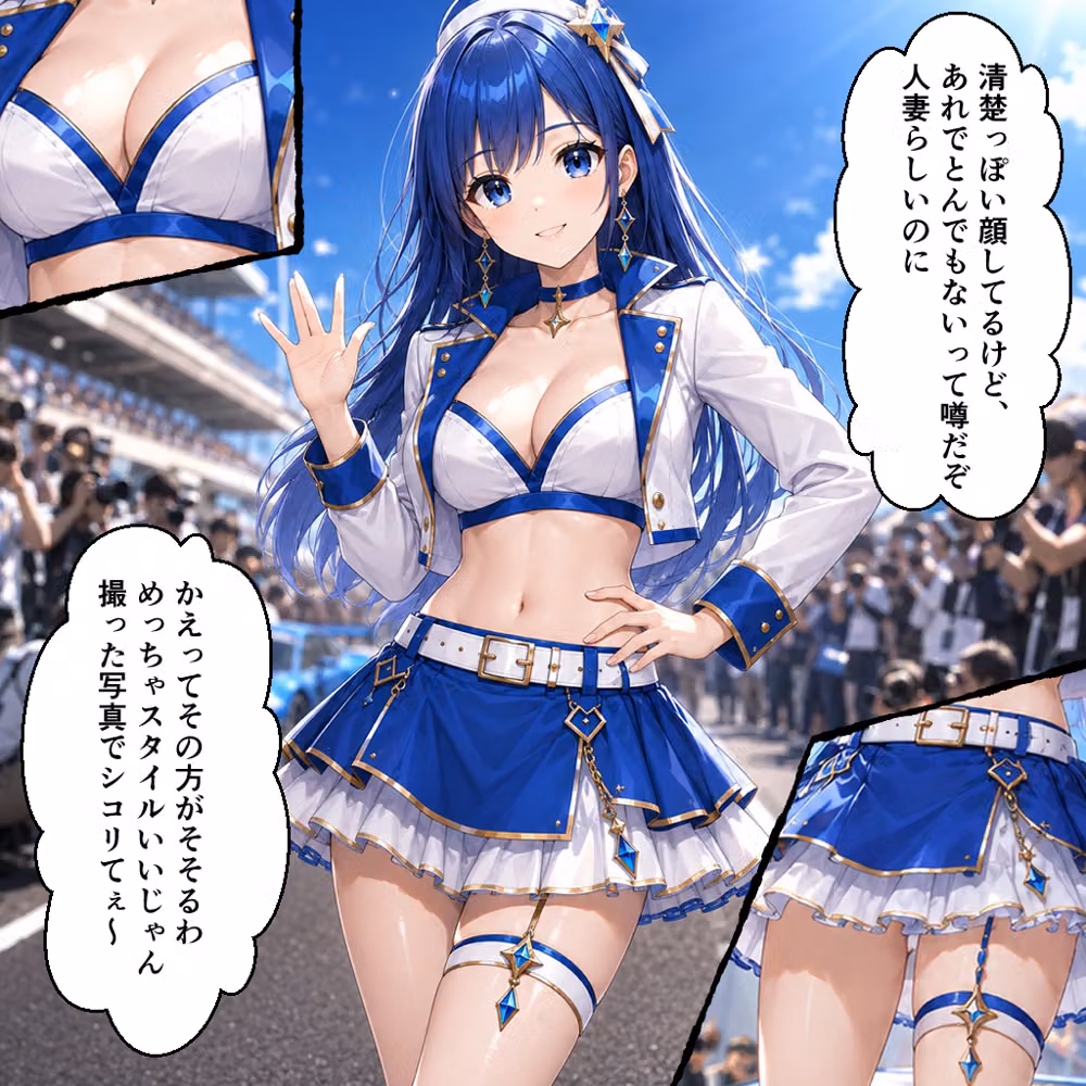 憧れの若手エースが貞淑な人妻レースクイーンを寝取る話 hitomiエロ漫画raw サンプル画像004