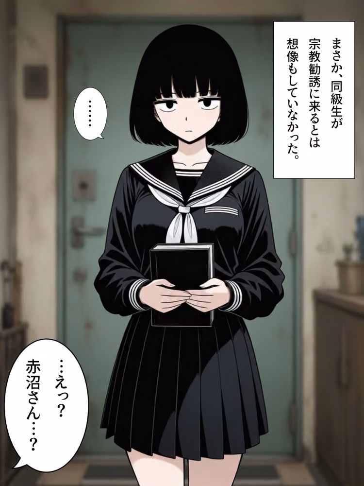 俺の家に宗教勧誘に来た同級生の無口な女子に無責任中出しして孕ませる。 hitomiエロ漫画raw サンプル画像002