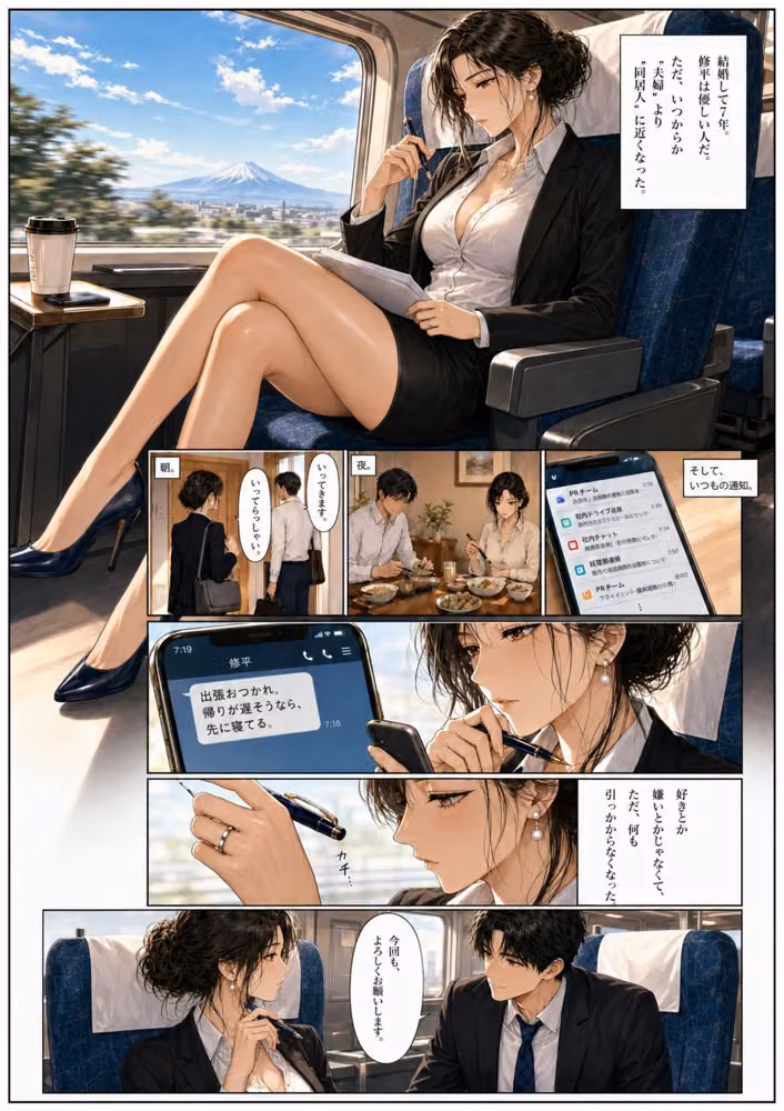 出張先の境界線_vol1 hitomiエロ漫画raw サンプル画像002