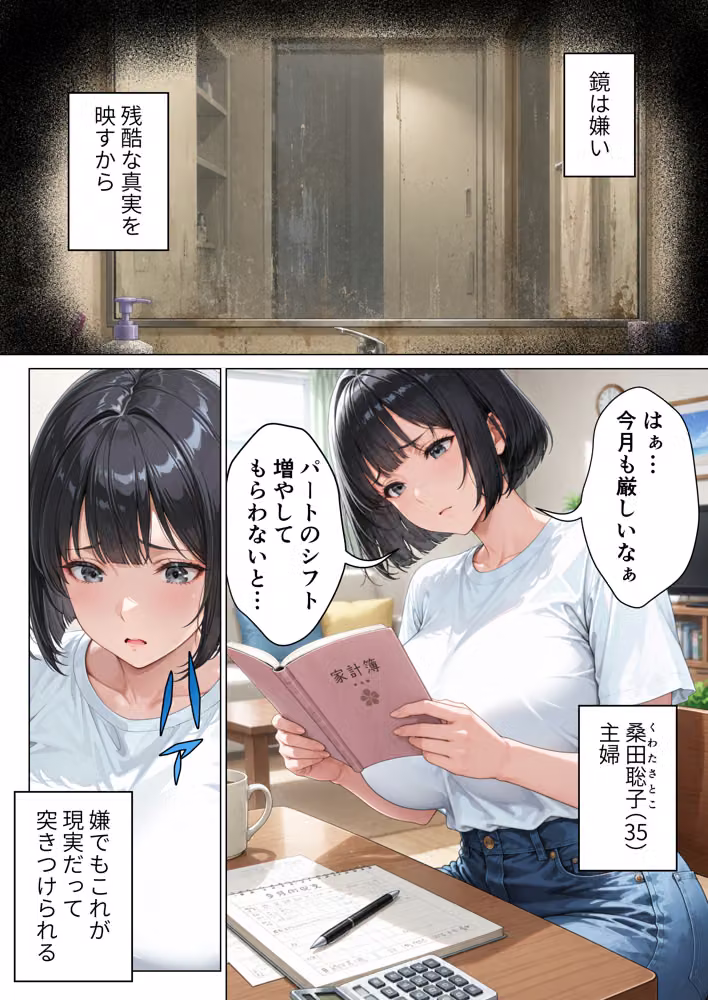 家事代行のパート主婦が金で買えたので熟れた肉体を開発して俺専用中出し肉便器にした話 hitomiエロ漫画raw サンプル画像001