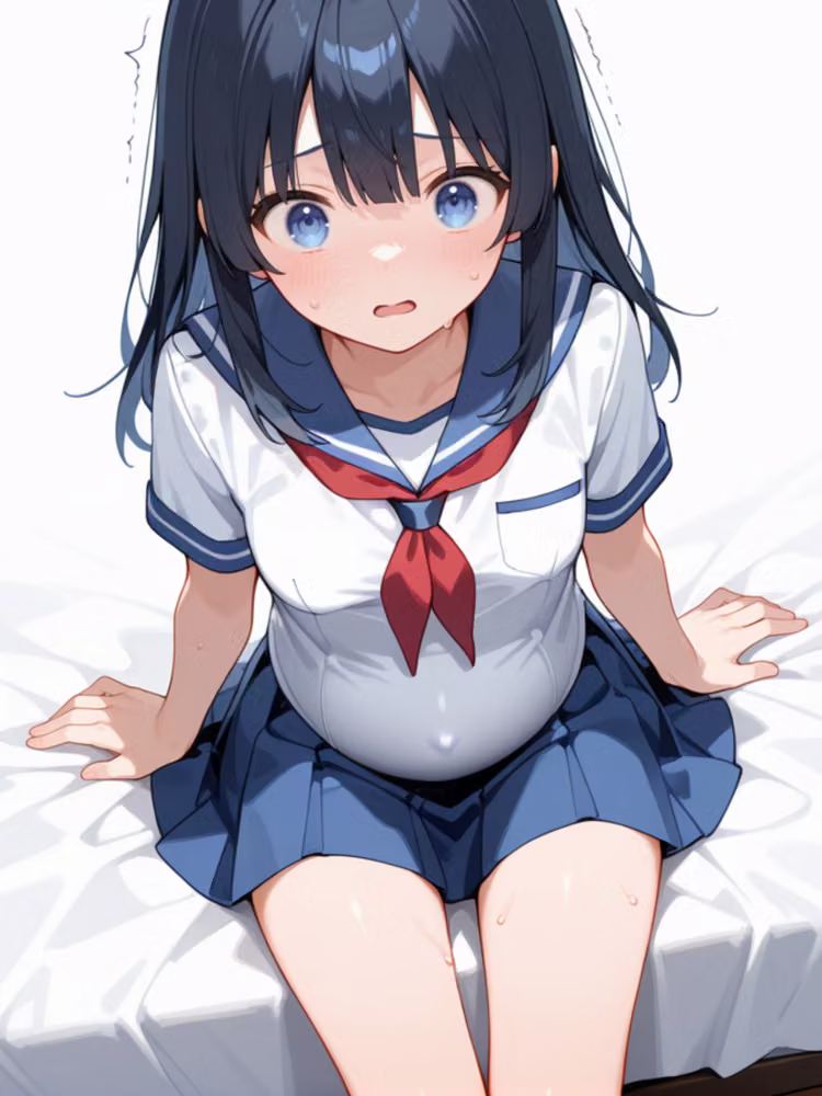 彼氏に内緒で援交した少女が妊娠して堕胎しなかったので仲間を呼んで応援します！！！！ hitomiエロ漫画raw サンプル画像003