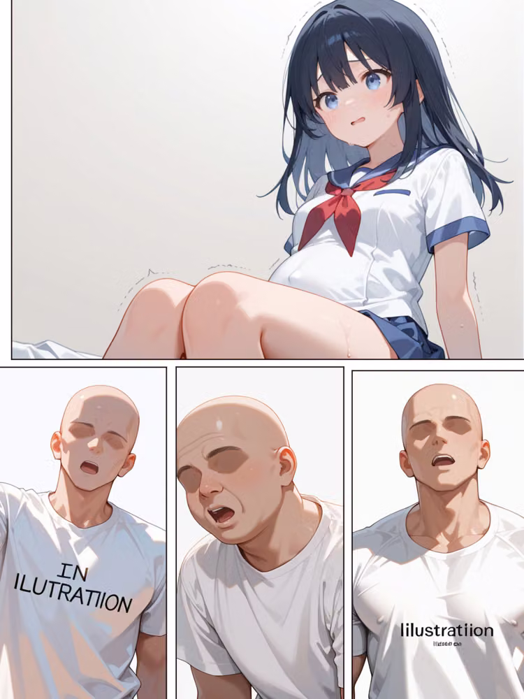 彼氏に内緒で援交した少女が妊娠して堕胎しなかったので仲間を呼んで応援します！！！！ hitomiエロ漫画raw サンプル画像004