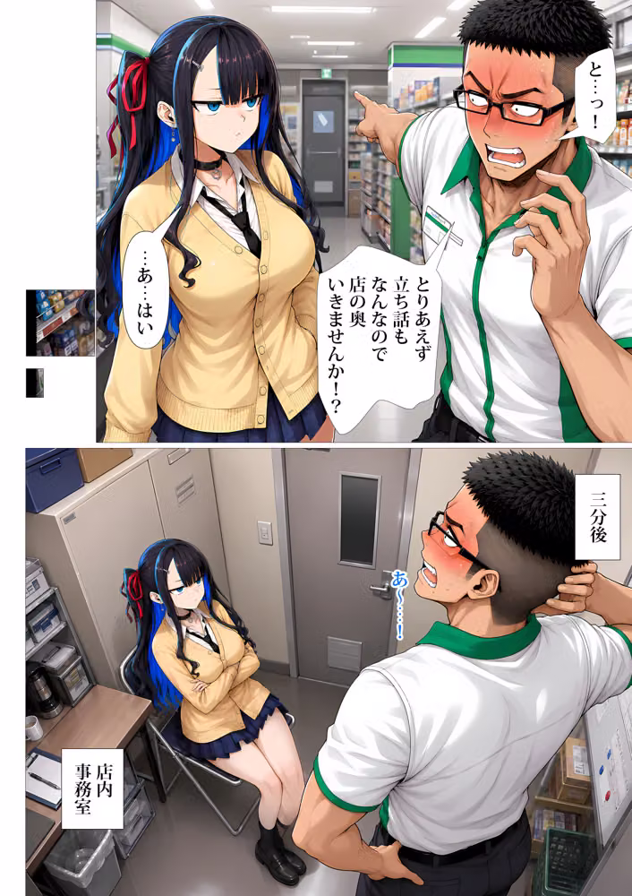 なぜか俺がシフトの時に万引きしてくるダウナーギャル hitomiエロ漫画raw サンプル画像017