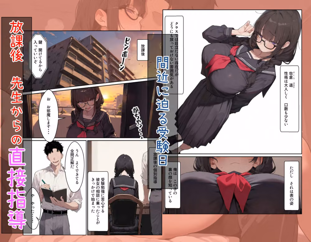 隠れ人気な地味巨乳女子と毎日ヤりまくる hitomiエロ漫画raw サンプル画像002