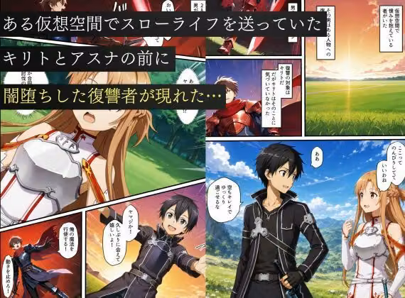 寝取られSAO〜闇堕ちした復讐者にヒロインたちは犯し尽くされる〜 hitomiエロ漫画raw サンプル画像001