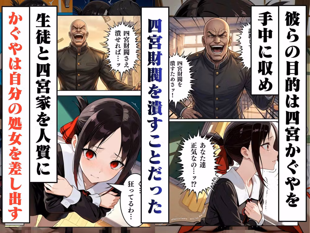 かぐや様を調教。強●絶頂と快楽地獄で壊される hitomiエロ漫画raw サンプル画像003