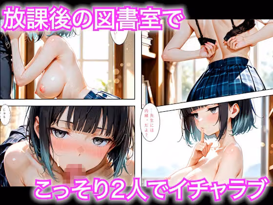 陰キャな僕が弱みを握られギャルに搾精された話〜図書室の秘密〜 hitomiエロ漫画raw サンプル画像001