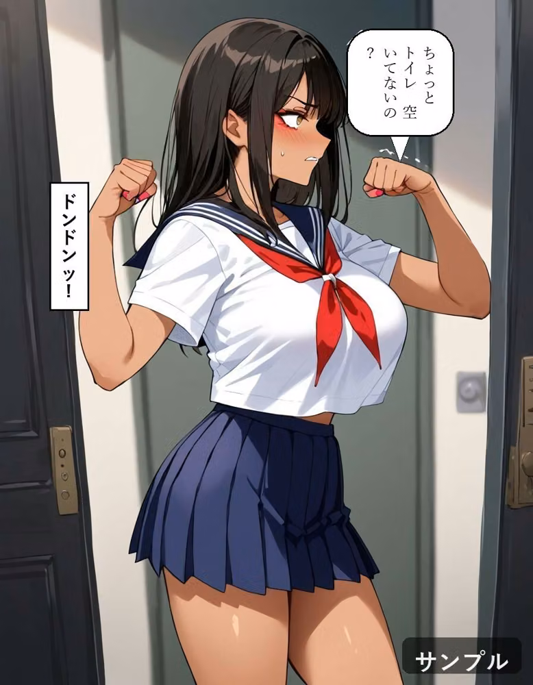 【お漏らし→ざまぁ】いじめ返し 〜黒ギャル、トイレ我慢の限界決壊〜 hitomiエロ漫画raw サンプル画像002