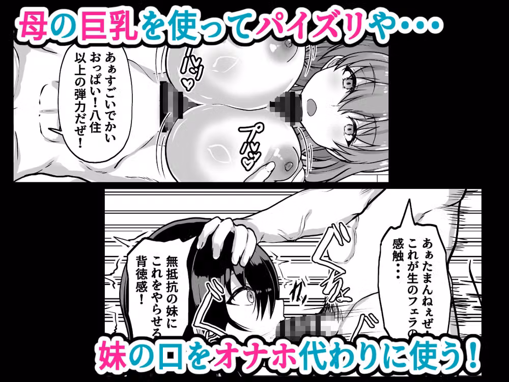 時間停止  妹と母  止まった時間の中で家族を好き放題 hitomiエロ漫画raw サンプル画像003