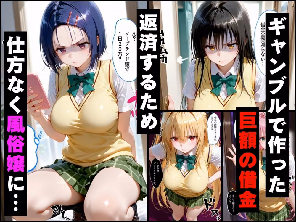 「だるっ」ギャンブルで作った借金を返済するため、しょうがなく風俗嬢になりました ToL●VEる編 hitomiエロ漫画raw サンプル画像001