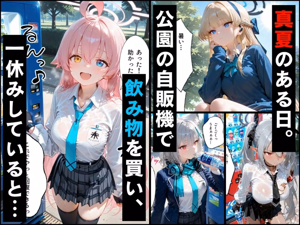自販機のドリンクで超乳確定〜研究所で即ハメした話〜 ブ●ーアーカイブ編 hitomiエロ漫画raw サンプル画像001