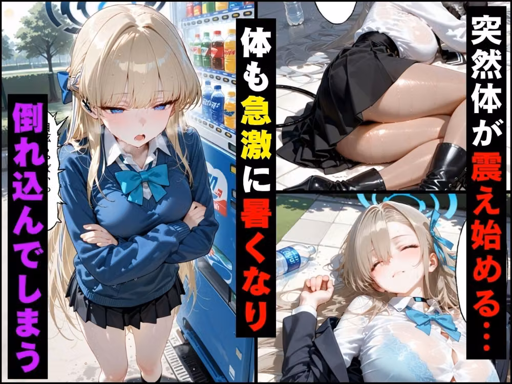 自販機のドリンクで超乳確定〜研究所で即ハメした話〜 ブ●ーアーカイブ編 hitomiエロ漫画raw サンプル画像002